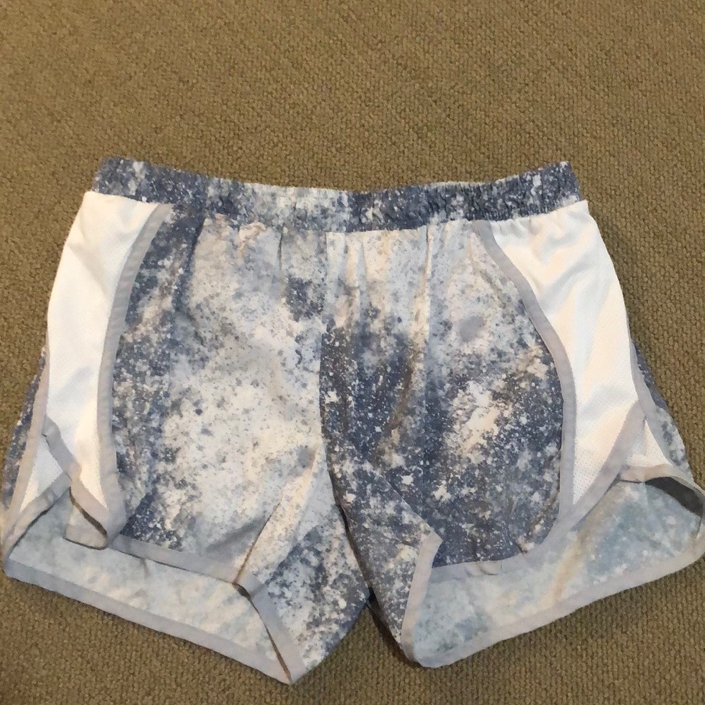 grey and white shorts medium